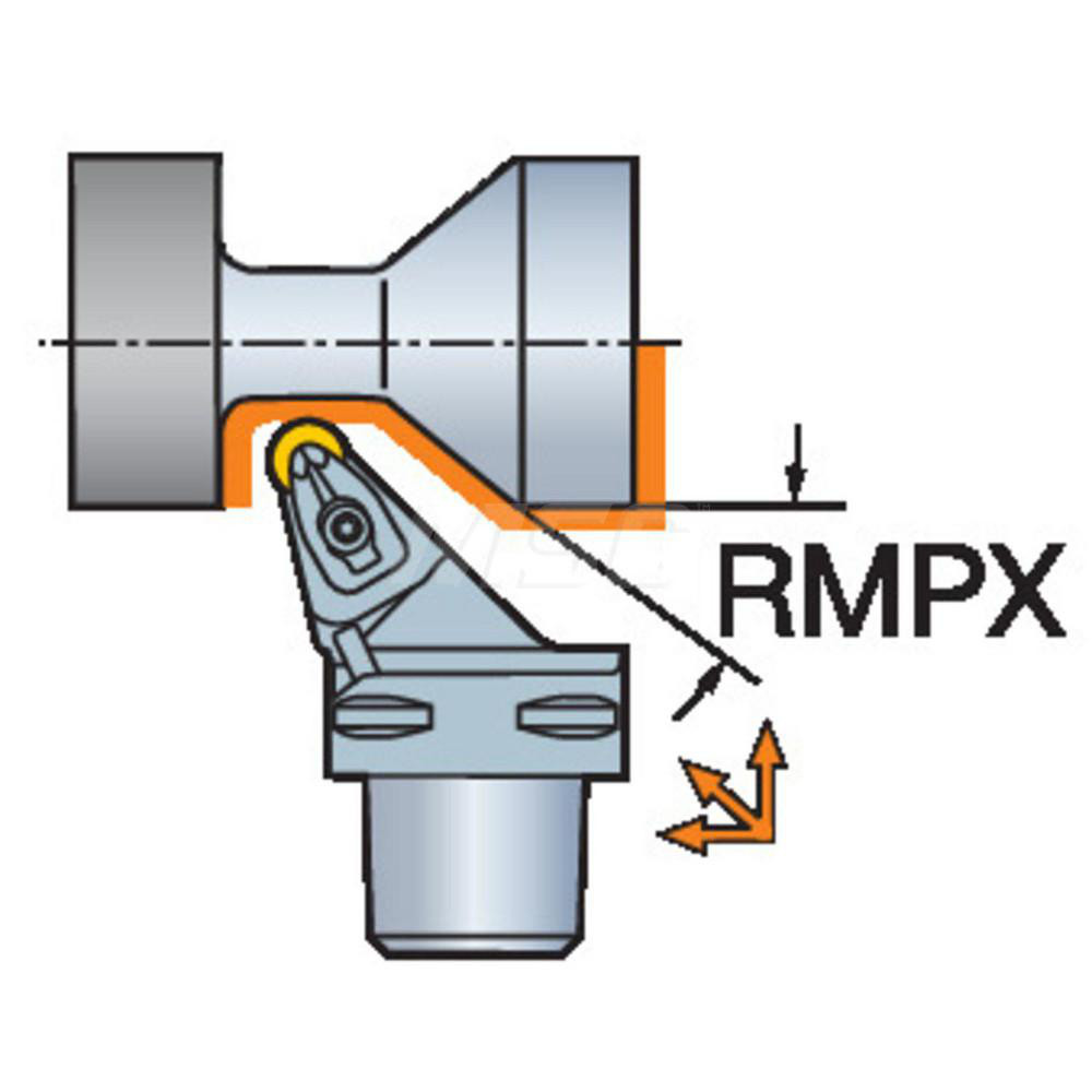 Sandvik Coromant Modular Turning & Profiling Head: Size C5, 60 mm Head Length, Right Hand - 5728122