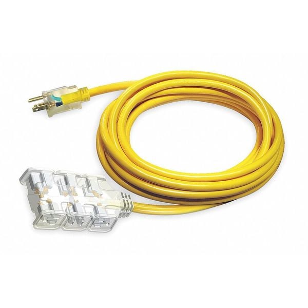 Power First 6ft. 12/3 6-Outlet Lighted Extension Cord SJTOW - 4GAD5