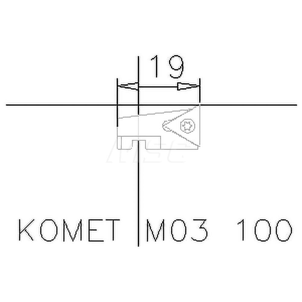 Komet Indexable Boring Cartridge: Series Kometric, Right Hand, 3.11" Min Dia - 6285507900