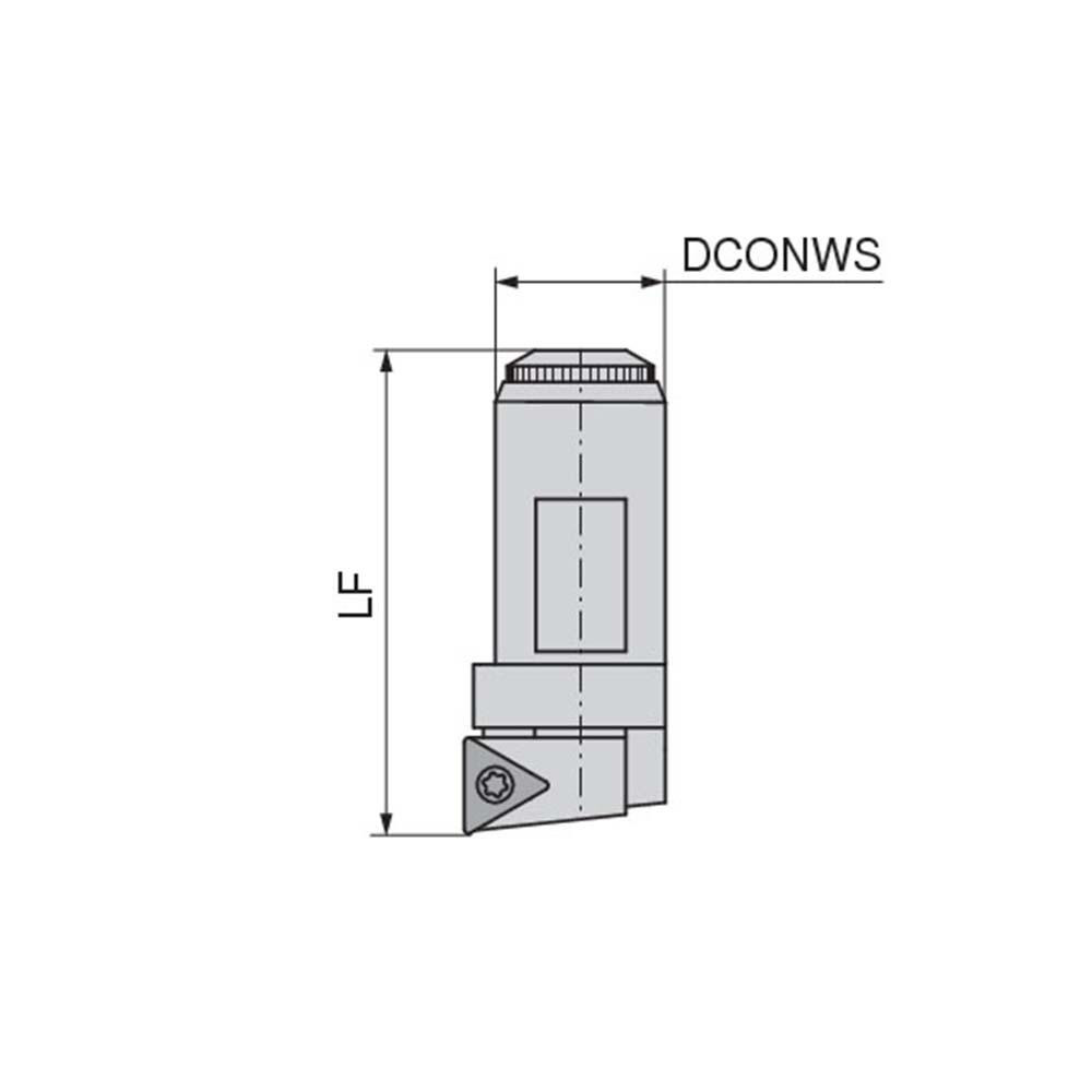 Komet Indexable Boring Cartridge: Series Kometric, Right Hand, 3.11" Min Dia - 6285507900