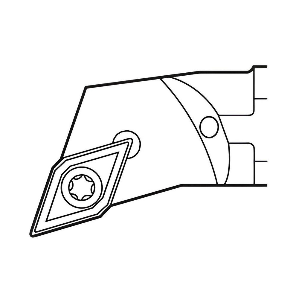 Seco Indexable Boring Bar: A10-SDQCR-2, 0.8400" Min Bore, 107.5 deg Lead, Steel - 02829683