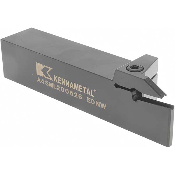 Kennametal Indexable Grooving-Cutoff Toolholder: A4SML160620, 6 mm Min Groove Width, 20 mm Max Depth of Cut, Left Hand - 2263181
