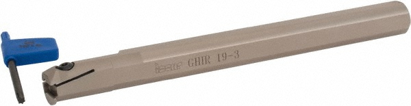 Iscar Indexable Boring Bar: GHIR 20-3, 20 mm Min Bore Dia, Right Hand Cut, 20 mm Shank Dia - 2800342