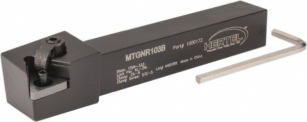 Kennametal Indexable Turning Toolholder: MTANR103B, Clamp & Screw - 1096058