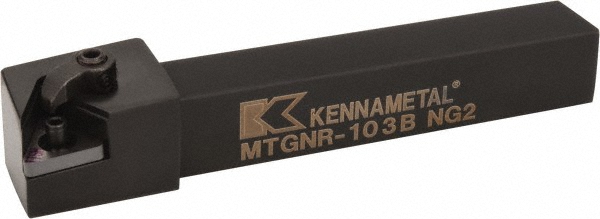 Kennametal Indexable Turning Toolholder: MTANR103B, Clamp & Screw - 1096058