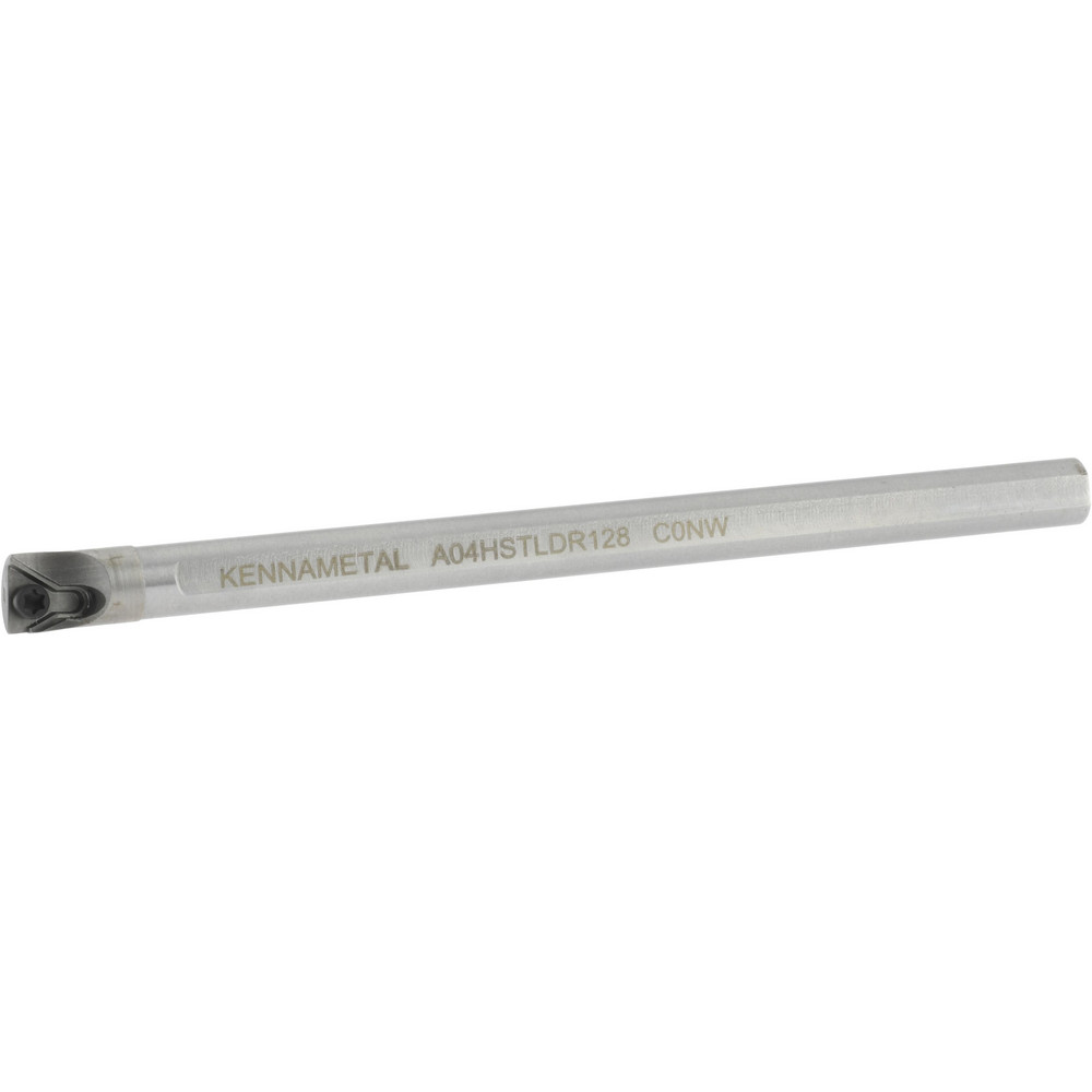 Kennametal Indexable Boring Bar: A03GSTLDR128, 0.2750" Min Bore, Right Hand, 5 deg Lead, Steel - 1288867
