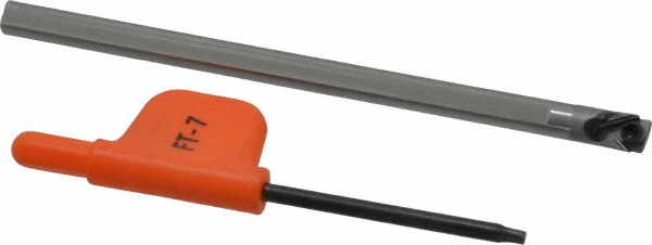 Kennametal Indexable Boring Bar: A03GSTLDR128, 0.2750" Min Bore, Right Hand, 5 deg Lead, Steel - 1288867