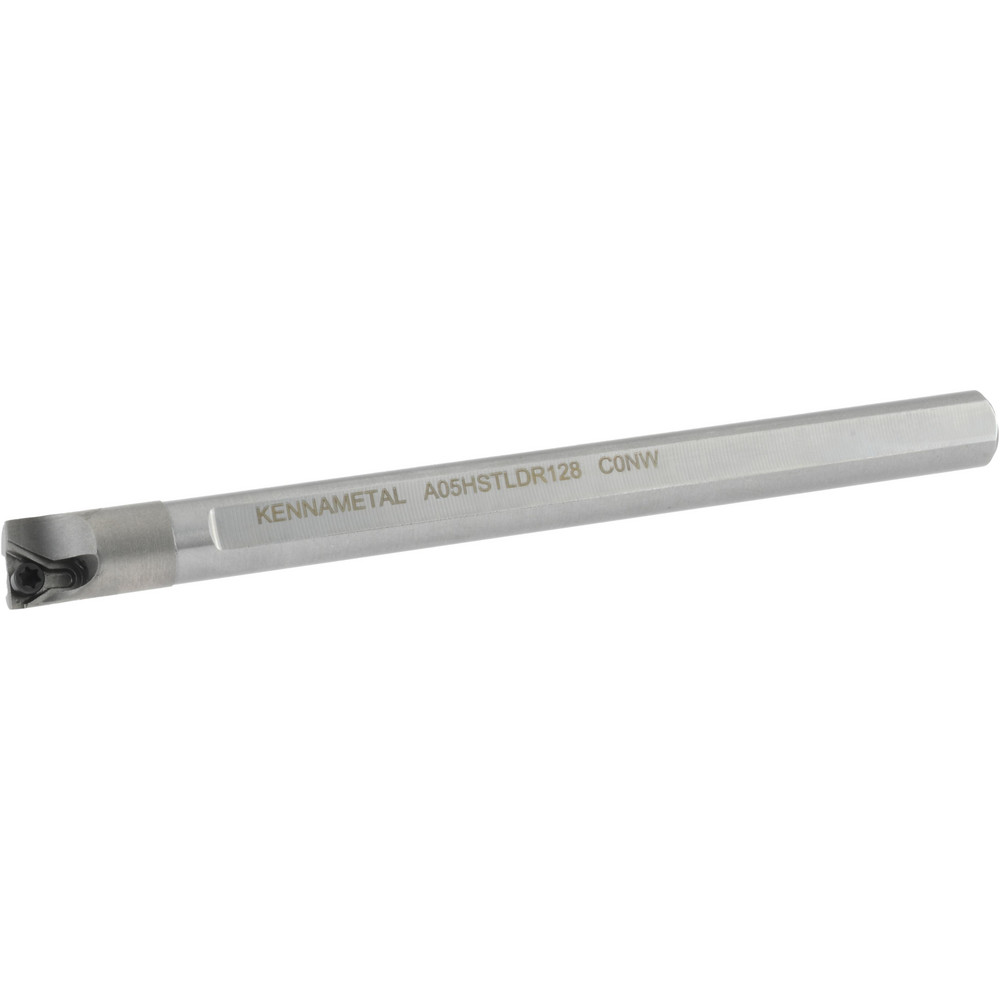Kennametal Indexable Boring Bar: A03GSTLDR128, 0.2750" Min Bore, Right Hand, 5 deg Lead, Steel - 1288867