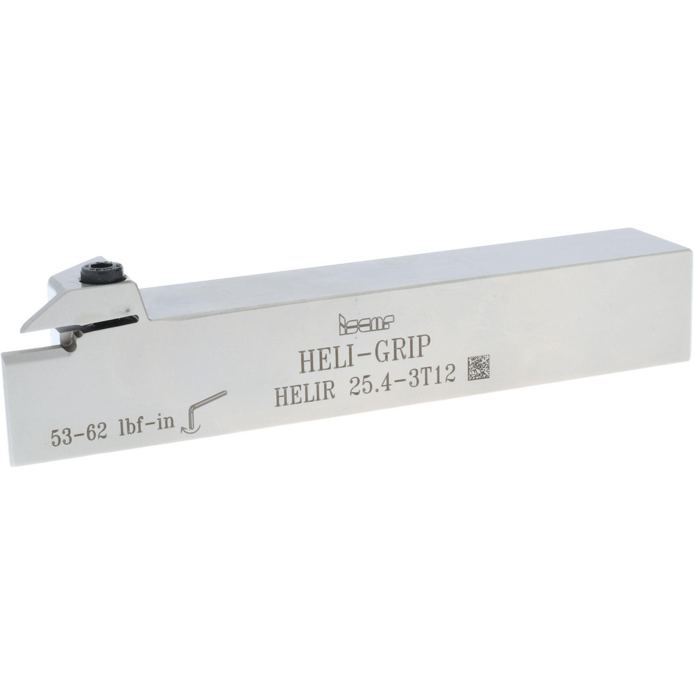 Iscar Indexable Grooving Toolholder:  HELIR 1616-3T20, 0.1252" Max Groove Width - 2500561