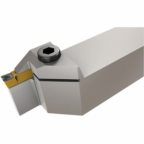 Iscar Indexable Grooving Toolholder:  HELIR 1616-3T20, 0.1252" Max Groove Width - 2500561