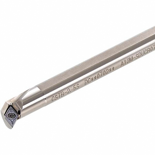 Tungaloy Indexable Boring Bar: E08-SDUCR2-D11, 0.6880" Min Bore, 93 deg Lead, Solid Carbide - 6850443