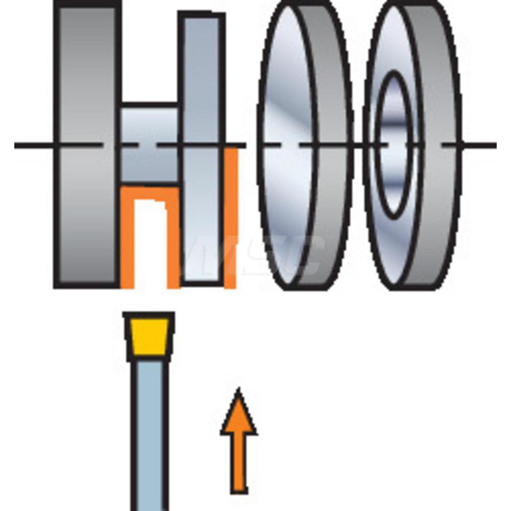 Sandvik Coromant Indexable Grooving Toolholder: QS-RF123F067-10BHP, Internal or External, Right Hand - 6224922