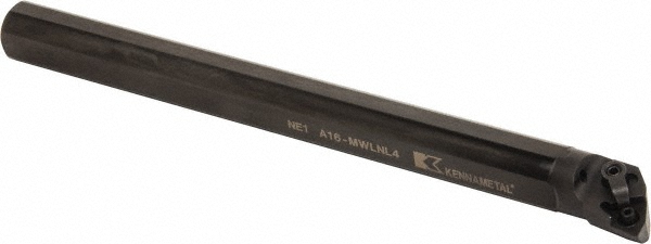 Kennametal Indexable Boring Bar: A32SMWLNR08, 40.00 mm Min Bore, Right Hand, 32.00 mm Shank Dia, 5 deg Lead, Steel - 1098774