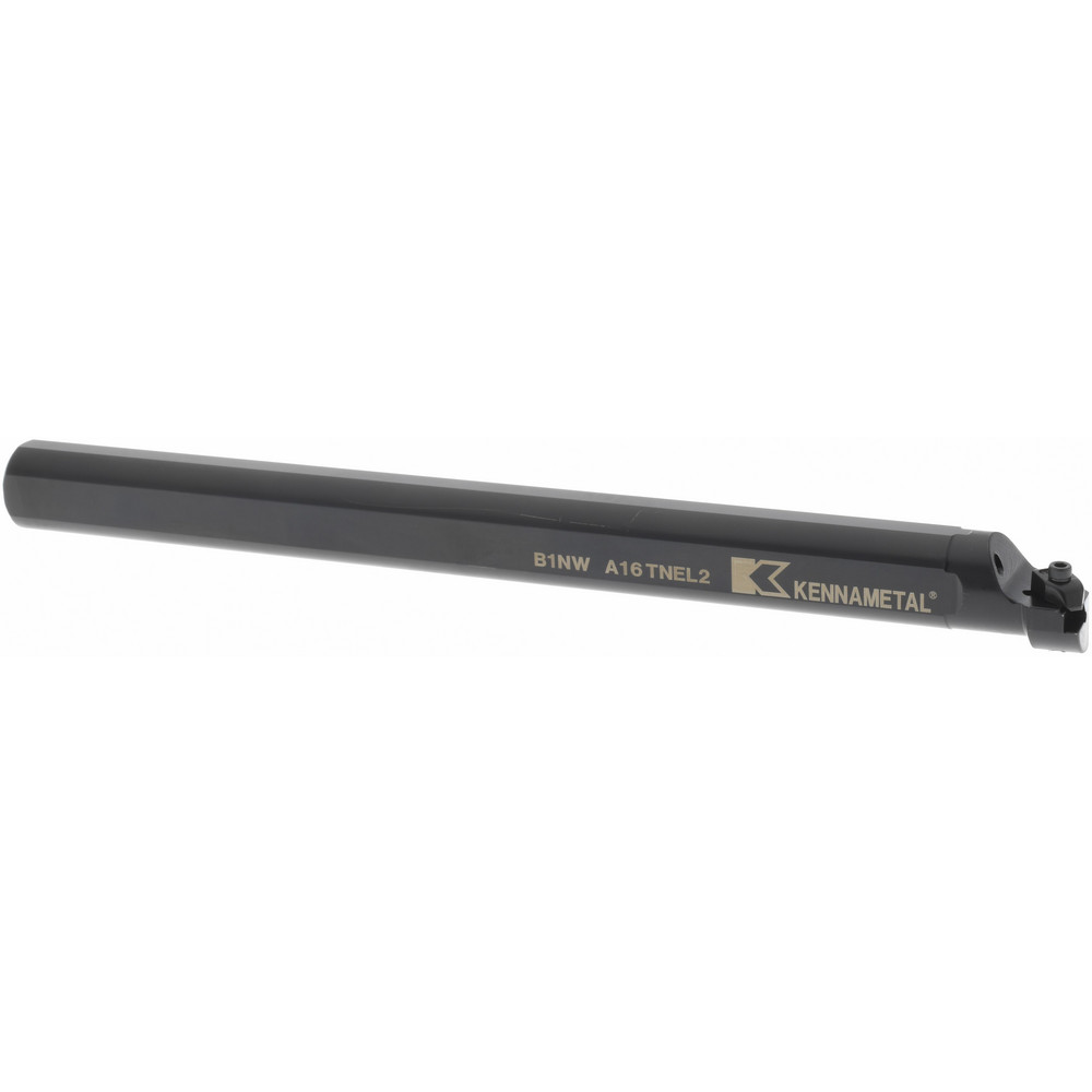 Kennametal Indexable Boring Bar: A16NER3, 34.93 mm Min Bore Dia, Right Hand Cut, 1" Shank Dia, 3 ° Lead Angle, Steel - 1094835