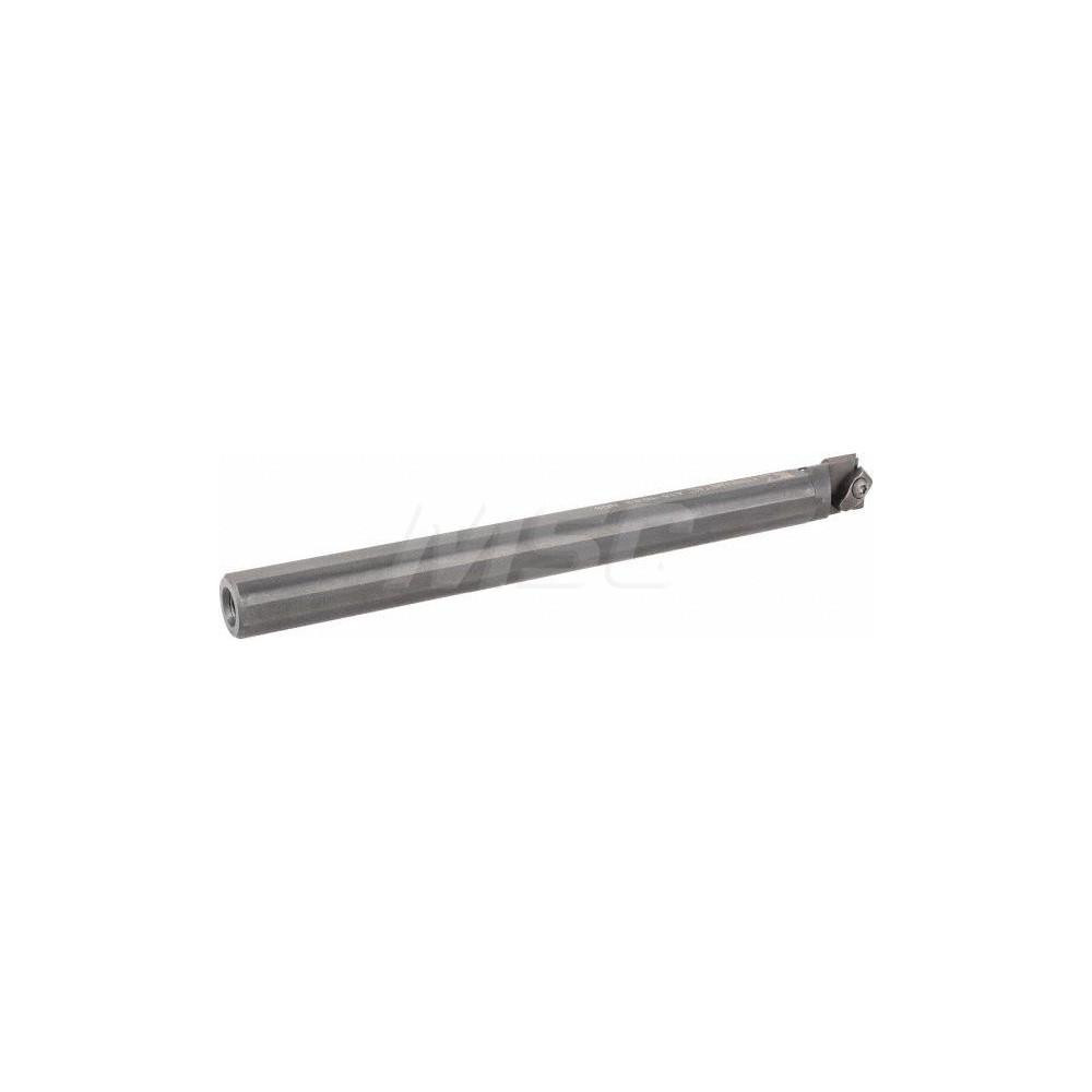 Kennametal Indexable Boring Bar: A16NER3, 34.93 mm Min Bore Dia, Right Hand Cut, 1" Shank Dia, 3 ° Lead Angle, Steel - 1094835