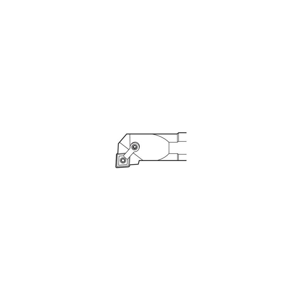 Seco Indexable Boring Bar: S12-MCLNR-3, 1.0000" Min Bore, Right Hand, -5 deg Lead, Steel - 00043201