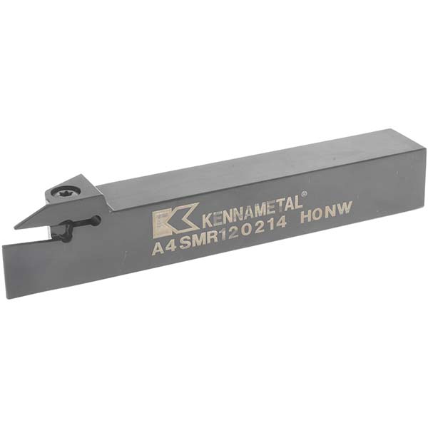 Kennametal Indexable Grooving-Cutoff Toolholder: A4SMR2020K0208, 2 mm Min Groove Width, 8 mm Max Depth of Cut, Right Hand - 3854265