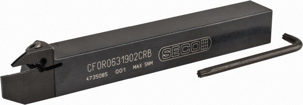 Seco Indexable Turning Toolholder: CFOR 0501902CRB, 90.0 deg Lead Angle, Clamp - 02748812