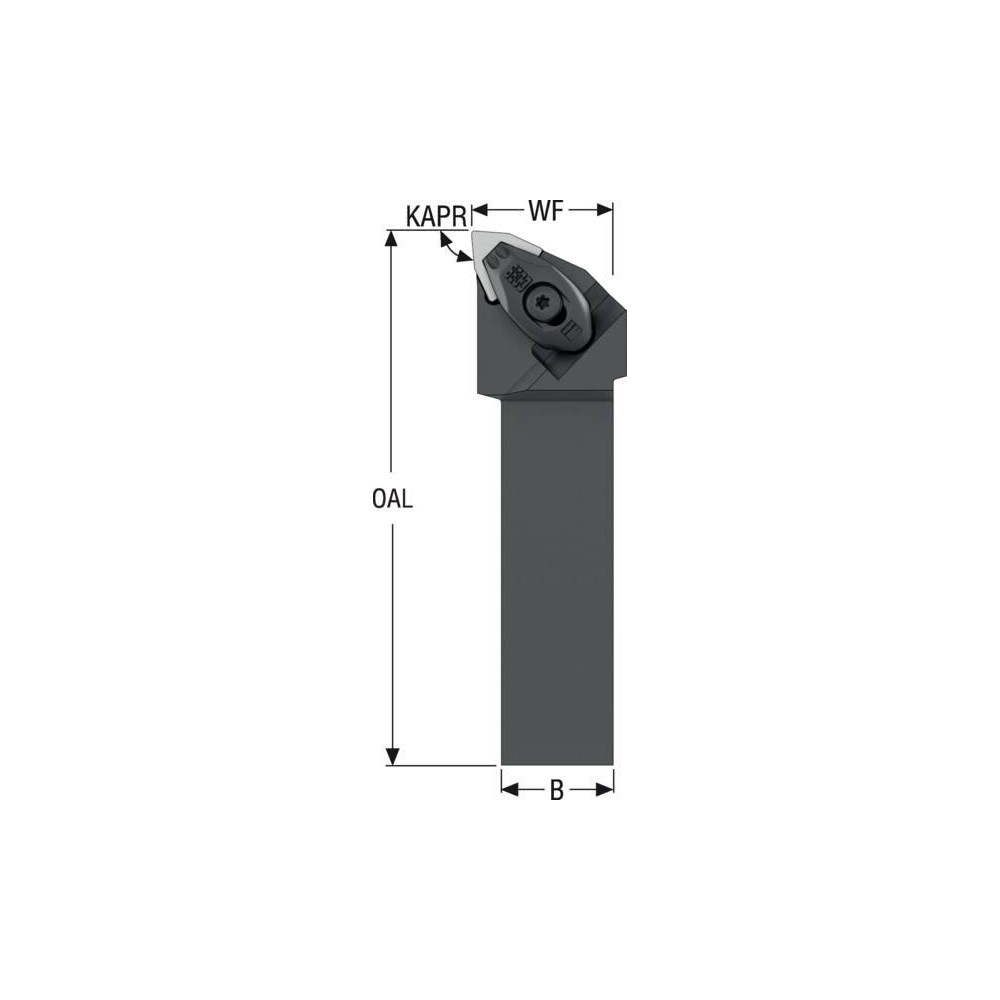 Seco Indexable Turning Toolholder: DWLNR-12-3XJETI, Screw - 03282300