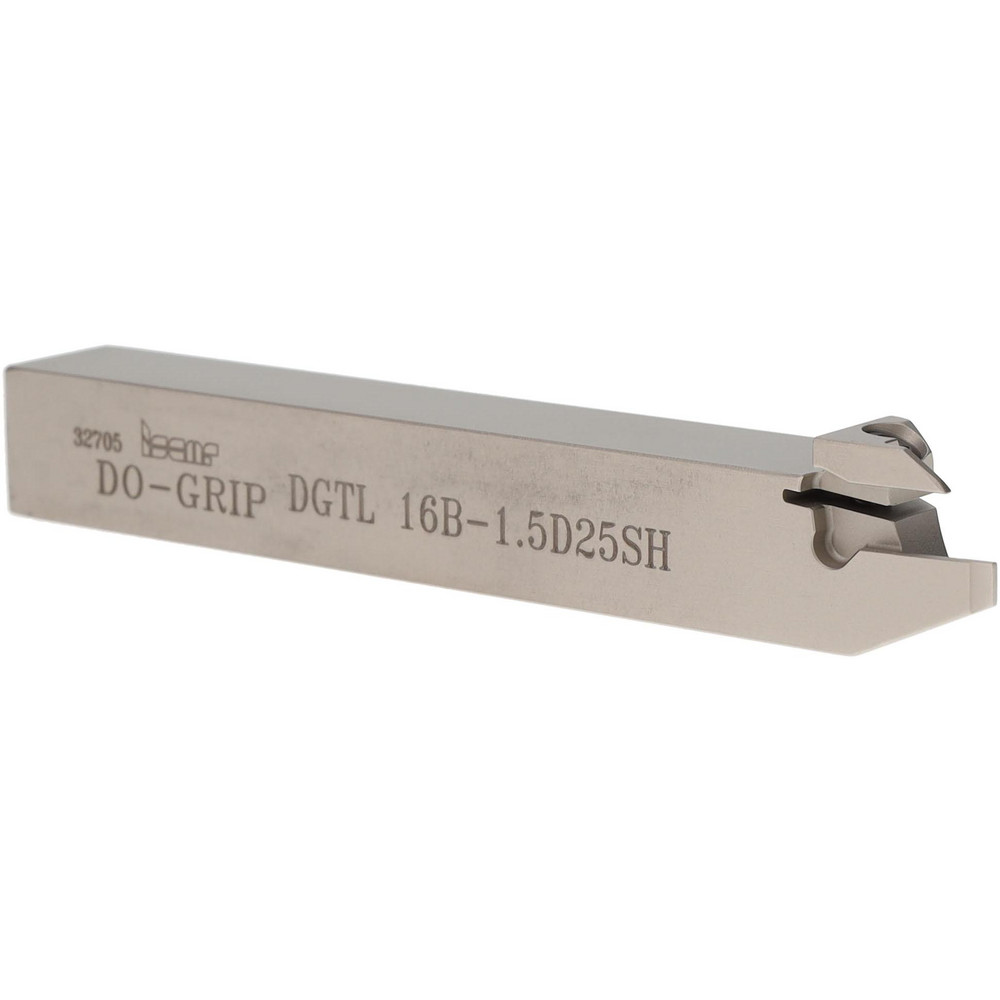 Iscar Indexable Grooving-Cutoff Toolholder: DGTR 12B-1.5-D20-TR12, 1 to 1.5 mm Groove Width, 10 mm Max Depth of Cut, Right Hand - 2301591