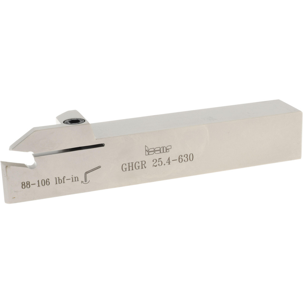 Iscar Indexable Grooving-Cutoff Toolholder: TGBHR31.7C10, 0.374" Max Groove Width, 1.18" Max Depth of Cut, Right Hand - 2801598