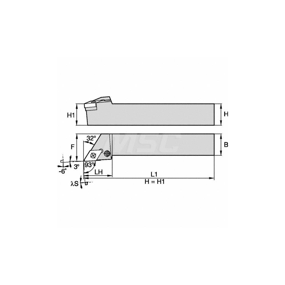 Kennametal Indexable Turning Toolholder: PDJNR1616H11 - 1244752