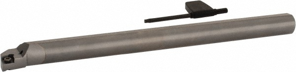 Tungaloy Indexable Boring Bar: E08-SCLCR2, 0.5920" Min Bore, 95 deg Lead, Solid Carbide - 6850082