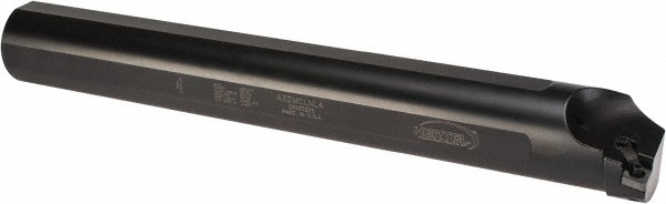 Kennametal Indexable Boring Bar: A32MCLNL5, 2.4000" Min Bore, Left Hand, -5 deg Lead, Steel - 1096436