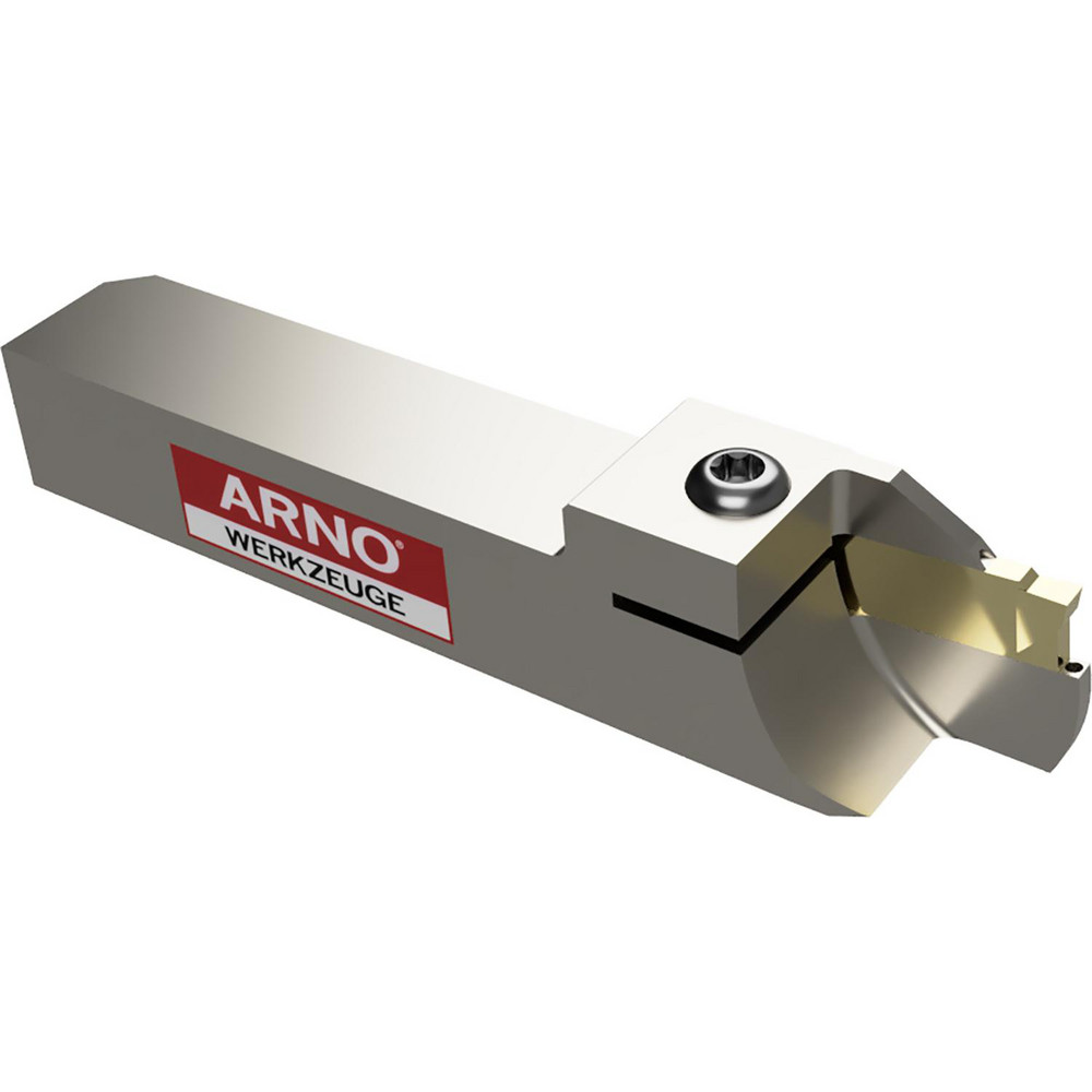 Arno Indexable Cutoff Toolholder: 0.6693" Max Depth of Cut, 1.3386" Max Workpiece Dia, 0.078" Min Insert Width, Left Hand - 116149