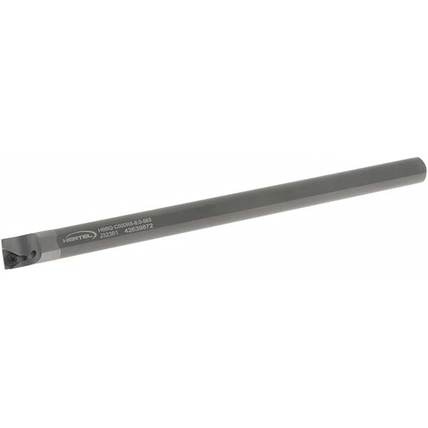 Hertel Indexable Boring Bar: HBBS-C750R5-10.0-855, 0.8550" Min Bore, Right Hand, Solid Carbide - H59870691