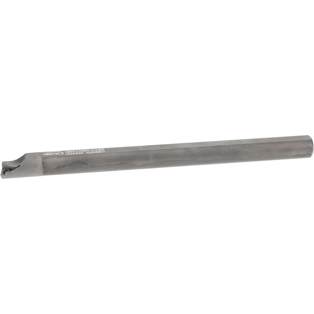 Hertel Indexable Boring Bar: HBBS-C750R5-10.0-855, 0.8550" Min Bore, Right Hand, Solid Carbide - H59870691