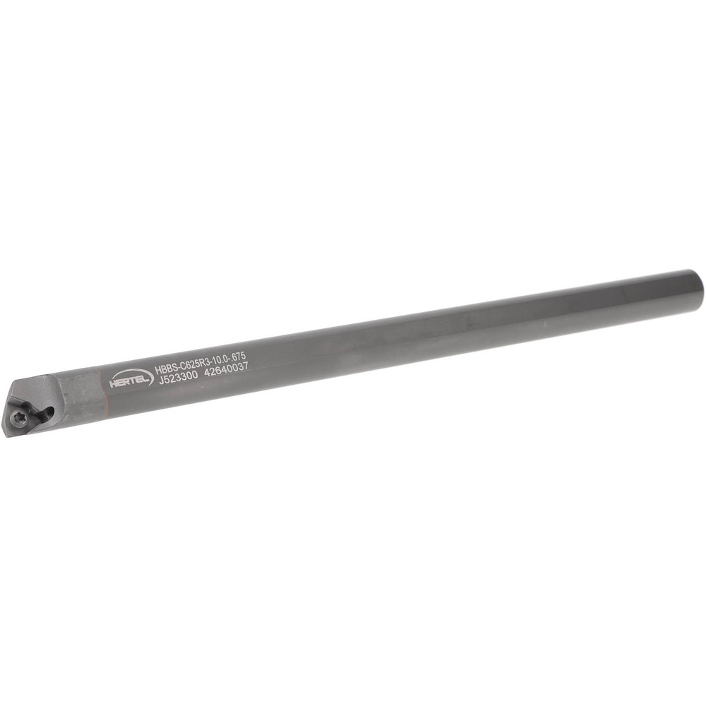 Hertel Indexable Boring Bar: HBBS-C750R5-10.0-855, 0.8550" Min Bore, Right Hand, Solid Carbide - H59870691