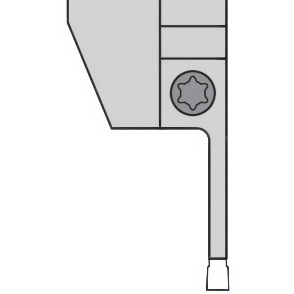 Widia Indexable Grooving-Cutoff Toolholder: WMTSL166100, 0.315 to 1/4" Groove Width, 1" Max Depth of Cut, Left Hand - 3655929