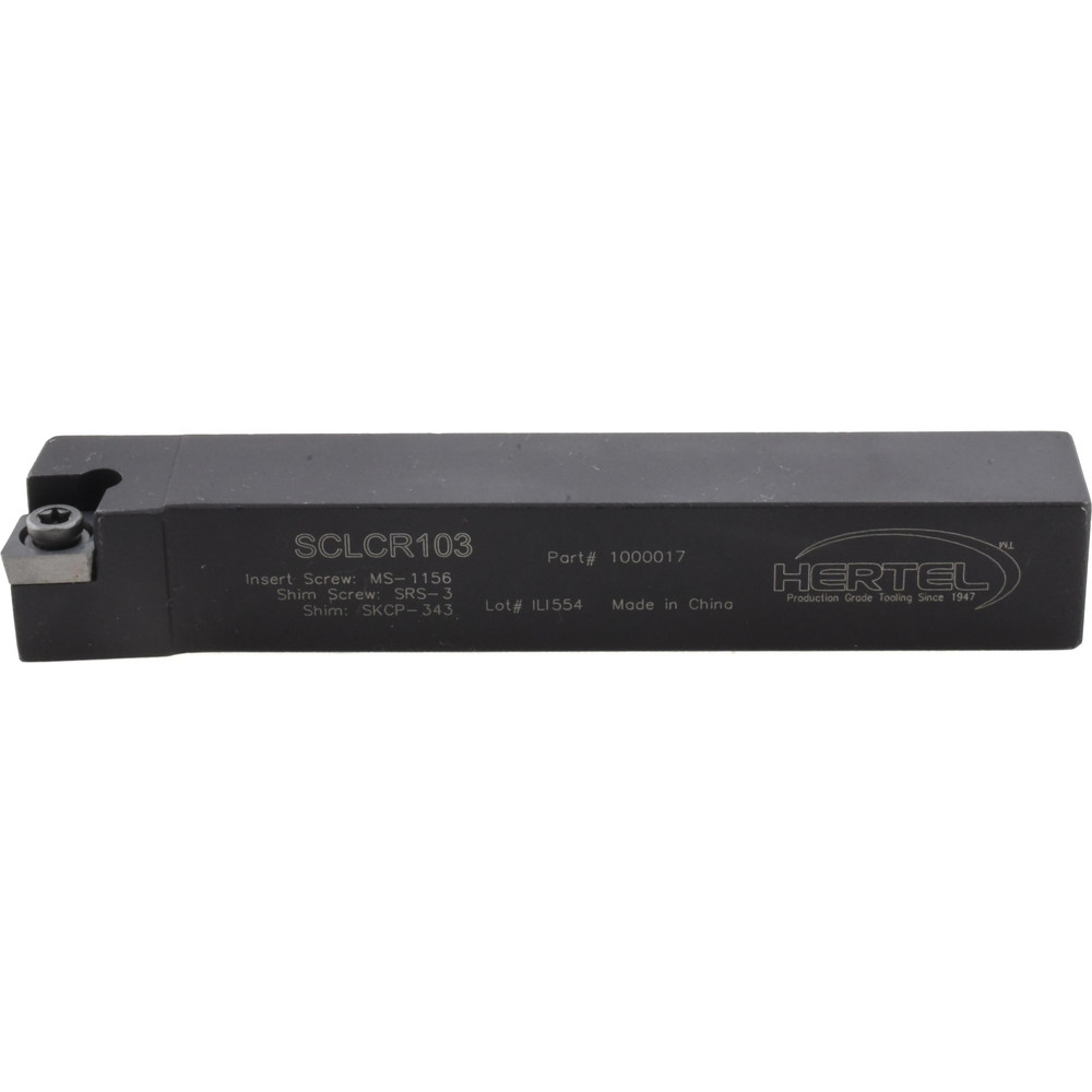 Hertel Indexable Turning Toolholder: SCLCR103 5/8" SHANK, Screw - 1000017