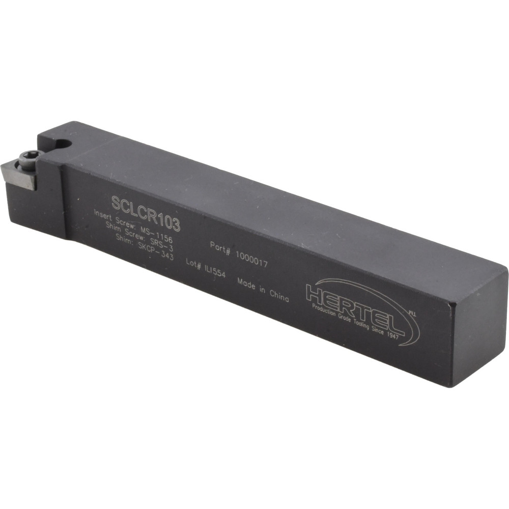 Hertel Indexable Turning Toolholder: SCLCR103 5/8" SHANK, Screw - 1000017