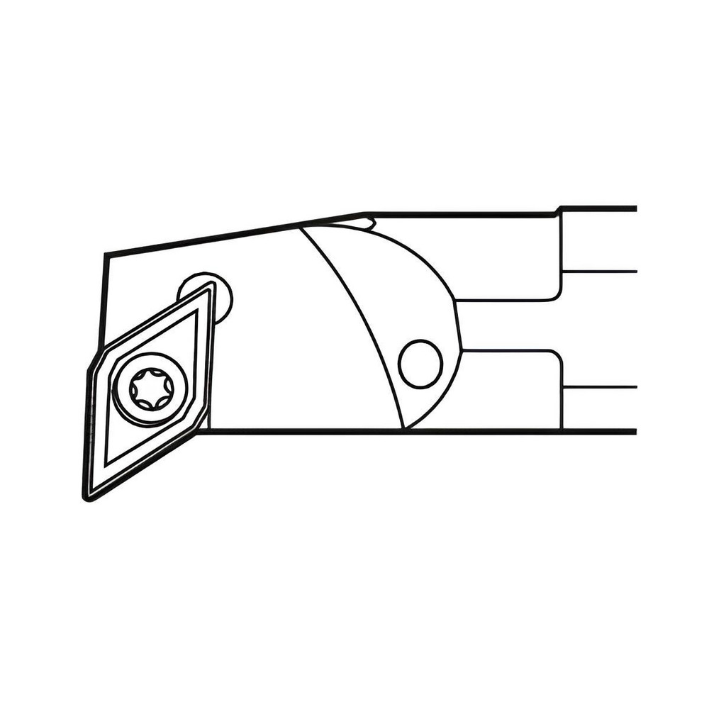 Seco Indexable Boring Bar: A16-SDUCL-3, 1-1/2" Min Bore, 1" Shank Dia, 93 deg Lead, Steel - 02829699
