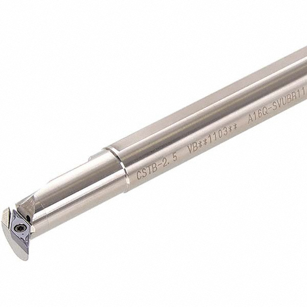 Tungaloy Indexable Boring Bar: A12-SVUBR2-D16, 1" Min Bore, 3/4" Shank Dia, 93 deg Lead, Steel - 6854286