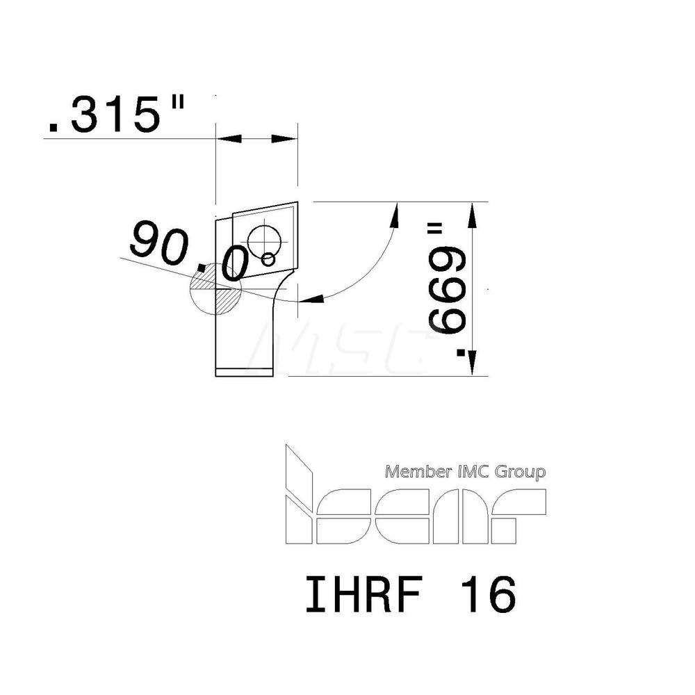 Iscar Indexable Boring Cartridge: Series ItsBore, 0.7087" Min Dia - 4550333