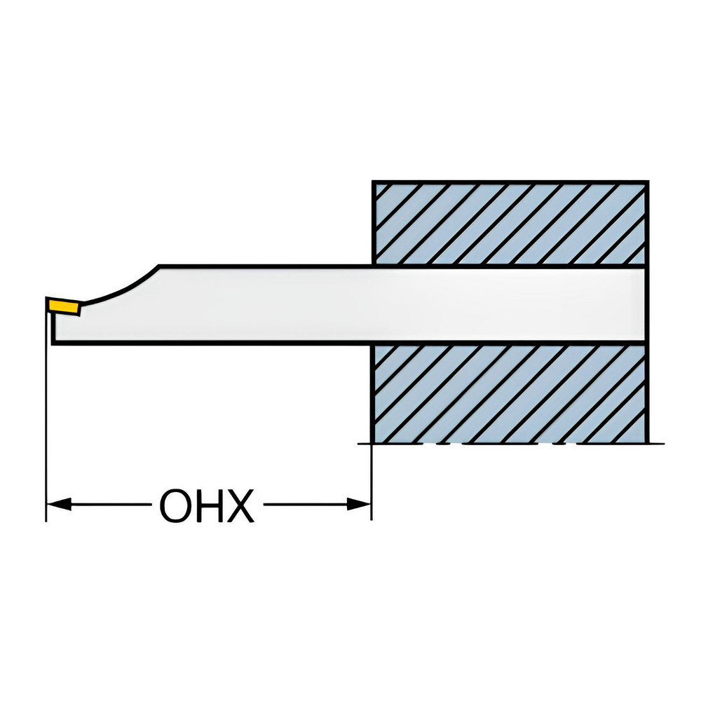 Sandvik Coromant Indexable Boring Bar: A32U-DDUNR4, 2.6732" Min Bore, Right Hand, -3 deg Lead, Steel - 5722497