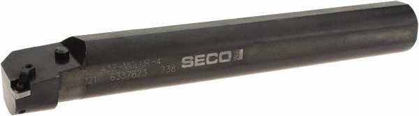 Sandvik Coromant Indexable Boring Bar: A32U-DDUNR4, 2.6732" Min Bore, Right Hand, -3 deg Lead, Steel - 5722497