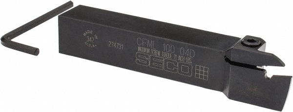 Seco Indexable Turning Toolholder: CRGNL-20-4, 90.0 deg Lead Angle, Clamp - 00073909