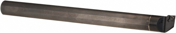 Dorian Tool Indexable Boring Bar: E08K-SCLPR-2, 0.5500" Min Bore, Right Hand, 5 deg Lead, Solid Carbide - 73310159639