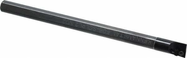 Dorian Tool Indexable Boring Bar: E08K-SCLPR-2, 0.5500" Min Bore, Right Hand, 5 deg Lead, Solid Carbide - 73310159639