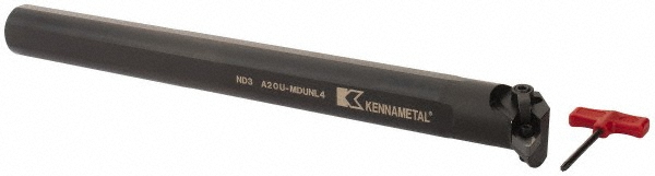 Walter Indexable Boring Bar: A20T-SVUBL3, 1.7050" Min Bore, Left Hand, 93 deg Lead, Steel - 5204740