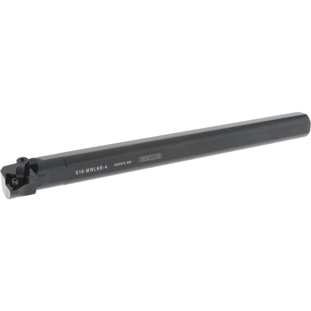 Seco Indexable Boring Bar: S24-MWLNR-4, 1.7800" Min Bore, Right Hand, -5 deg Lead, Steel - 00043227