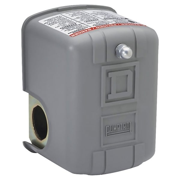 Interruptor de presión Square D, trifásico, 10 A, 115/575 V, DPST, terminal de abrazadera de tornillo, recinto NEMA 1 - 9013GSG2J20