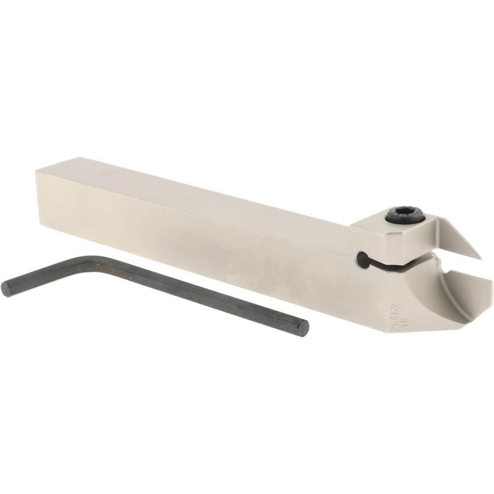Iscar Indexable Grooving-Cutoff Toolholder: DGTR 16B-1.4D30, 1.4 to 1.4 mm Groove Width, 15 mm Max Depth of Cut, Right Hand - 2301382