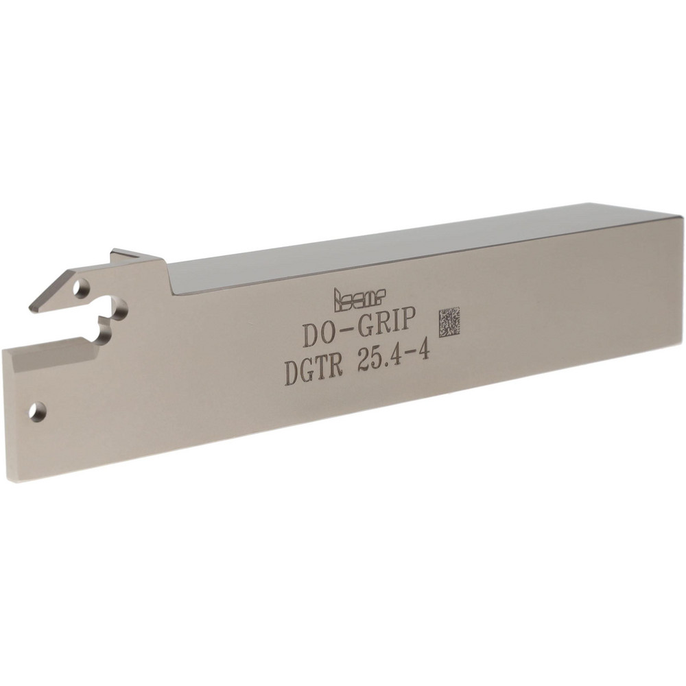 Iscar Indexable Grooving-Cutoff Toolholder: DGTR 16B-1.4D30, 1.4 to 1.4 mm Groove Width, 15 mm Max Depth of Cut, Right Hand - 2301382