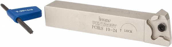 Iscar Indexable Grooving-Cutoff Toolholder: PCHPR25.4-34, 1.4 mm Min Groove Width, 10 mm Max Depth of Cut, Right Hand - 2302331