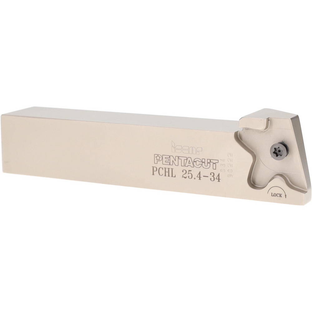 Iscar Indexable Grooving-Cutoff Toolholder: PCHPR25.4-34, 1.4 mm Min Groove Width, 10 mm Max Depth of Cut, Right Hand - 2302331